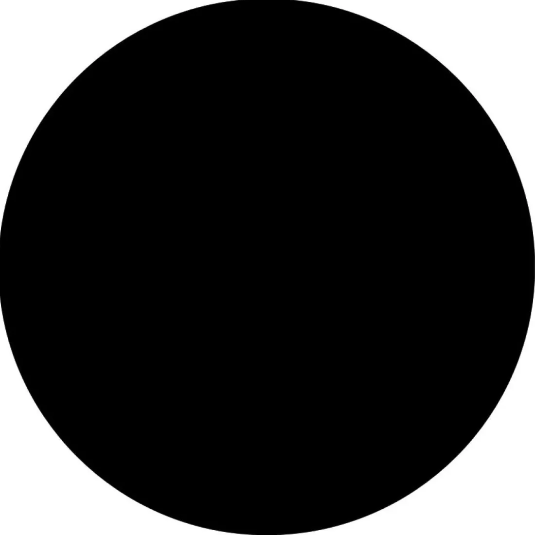 Plateau de table 'RINGO' rond noir