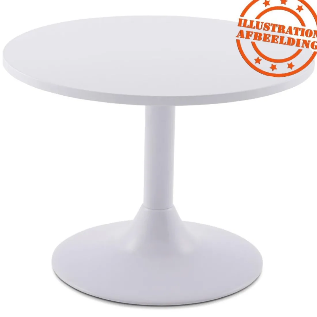 Plateau de table rond blanc 'RINGO'