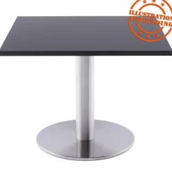 Plateau de table 'SPANO' noir carré