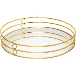 Plateau Doré Miroir Feel x 2