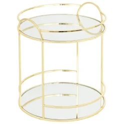 Plateau miroir 2 étages Feel Doré