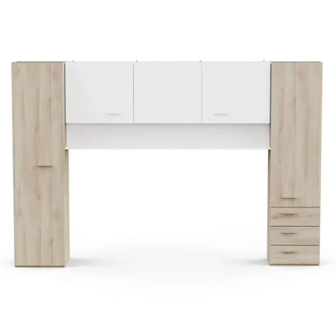 Pont 2 + 3 Portes , 3 tiroirs Tidy