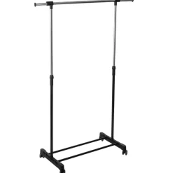 Portant à vêtements à roulettes simple