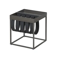 Porte magazines en Métal et Feutre Gris Anthracite MAGGA