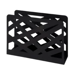 Porte revues noire en métal