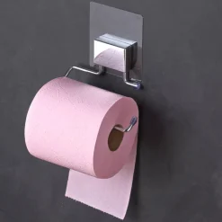 Porte-rouleau de Papier Toilette Electrostatique DECLIC Gris Chromé