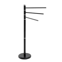 porte-serviettes structure en tube d'acier époxy noir,