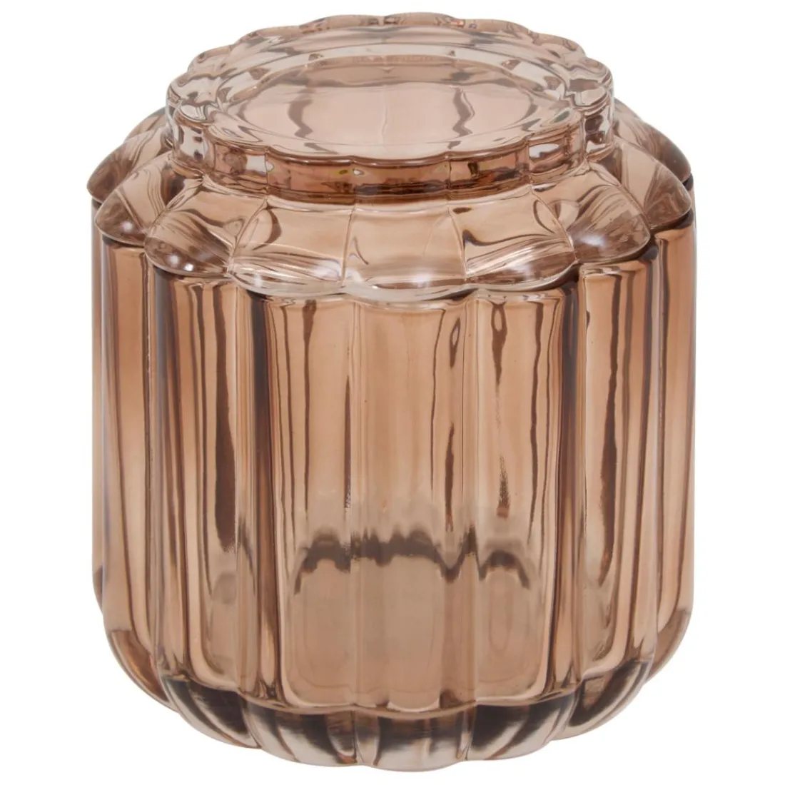 Pot à coton Florea ambre