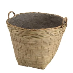 Pot de fleur ovale grand modèle en bambou naturel HECTOR