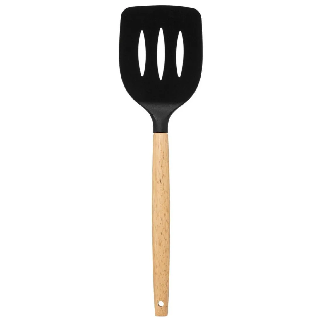 Pot métal noir à ustensiles avec 7 accessoires