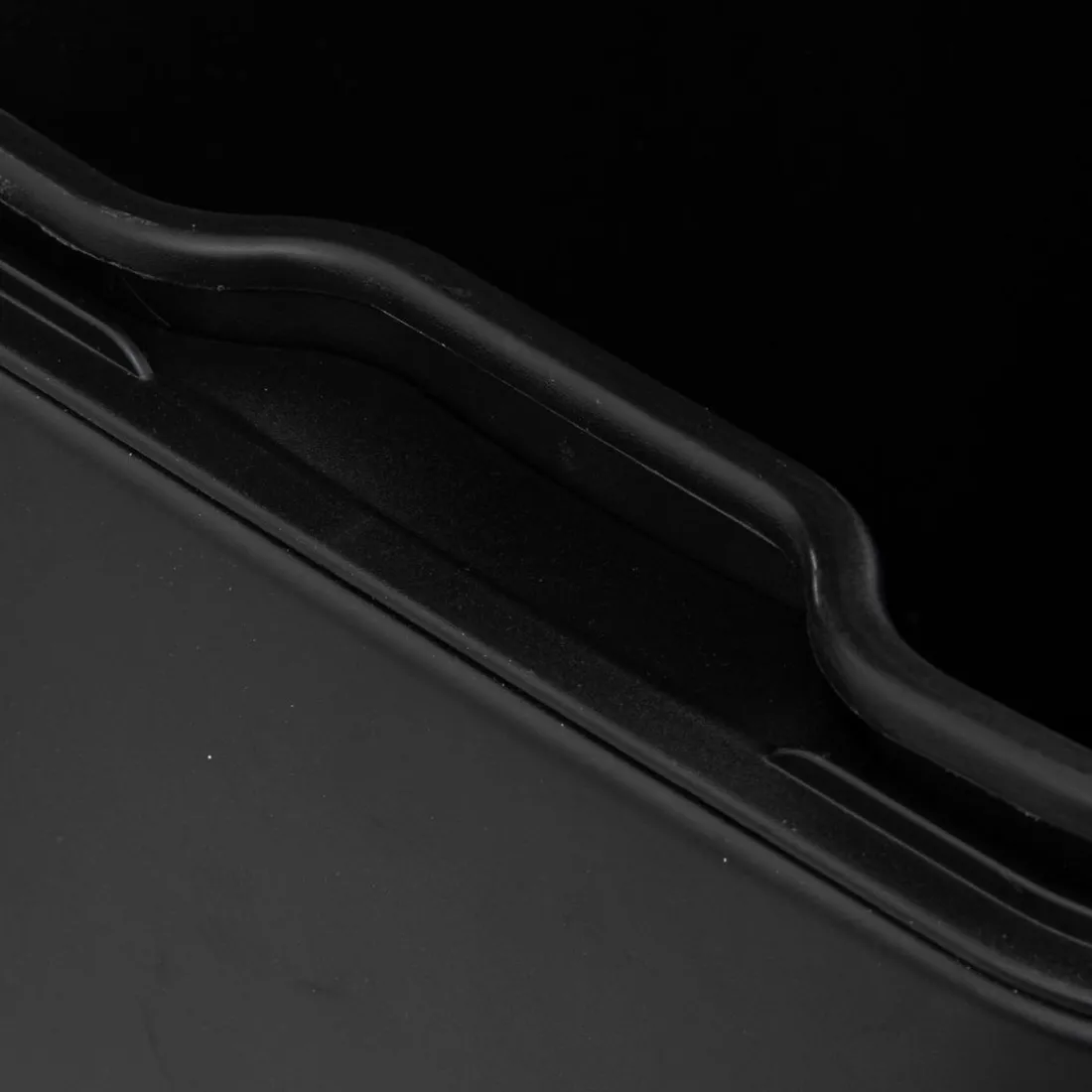 Poubelle à pédale en métal 50L noir