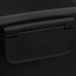 Poubelle à pédale en métal 50L noir