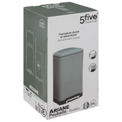 Poubelle à pédale métal 30L