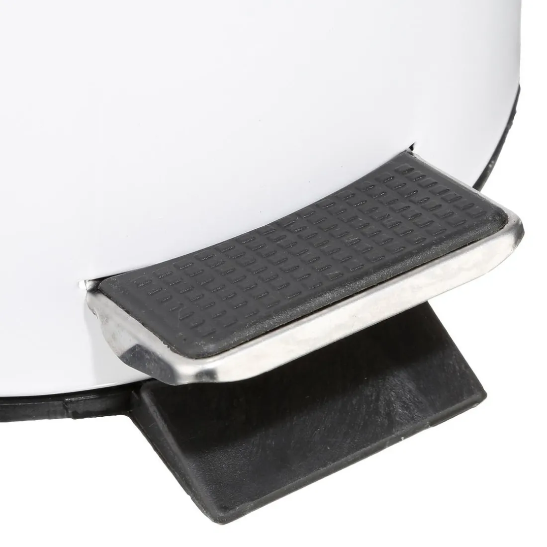 Poubelle blanche en métal 3L