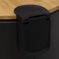 Poubelle couvercle bambou 30L