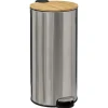 Poubelle 30l en bambou inox