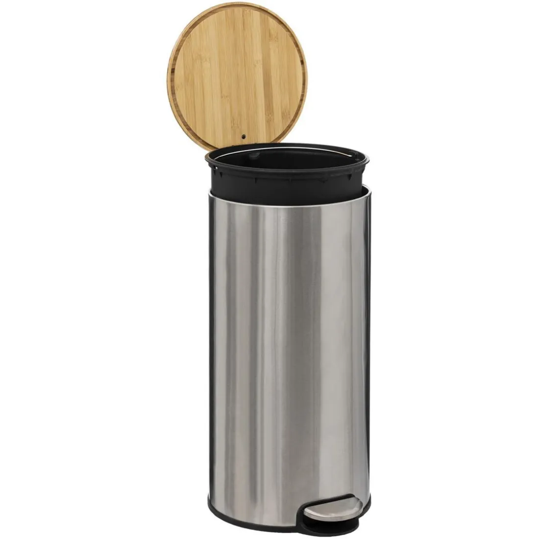 Poubelle 30l en bambou inox