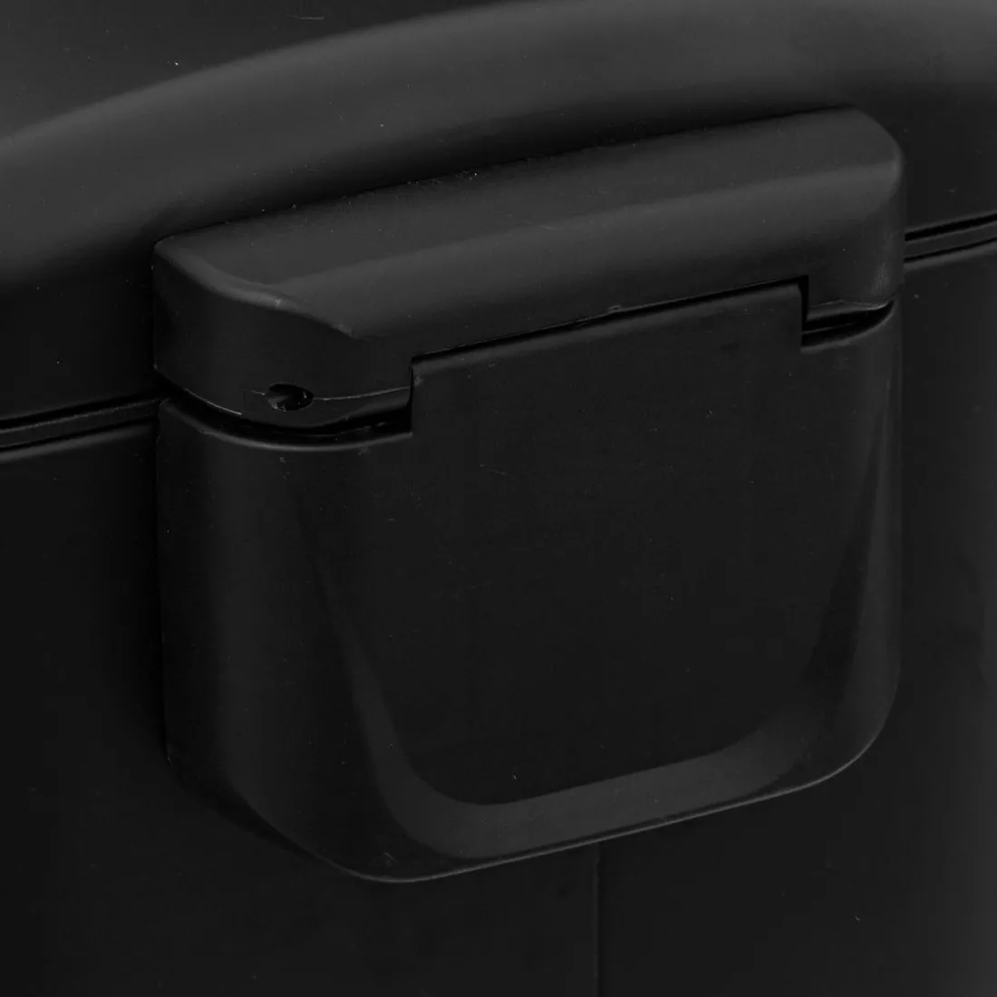 Poubelle slim à pédale 30L noir métal