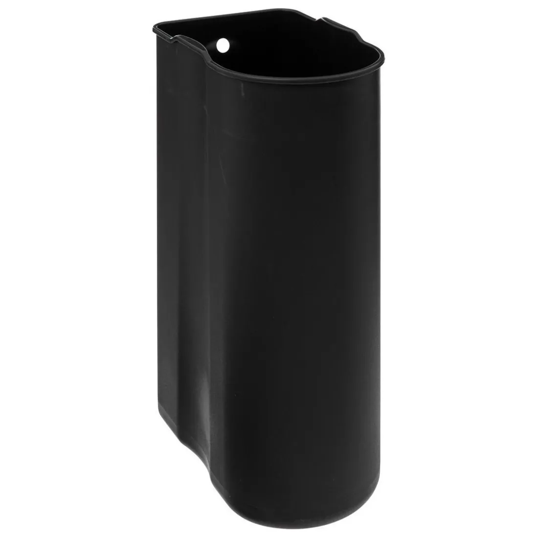 Poubelle slim à pédale 30L noir métal