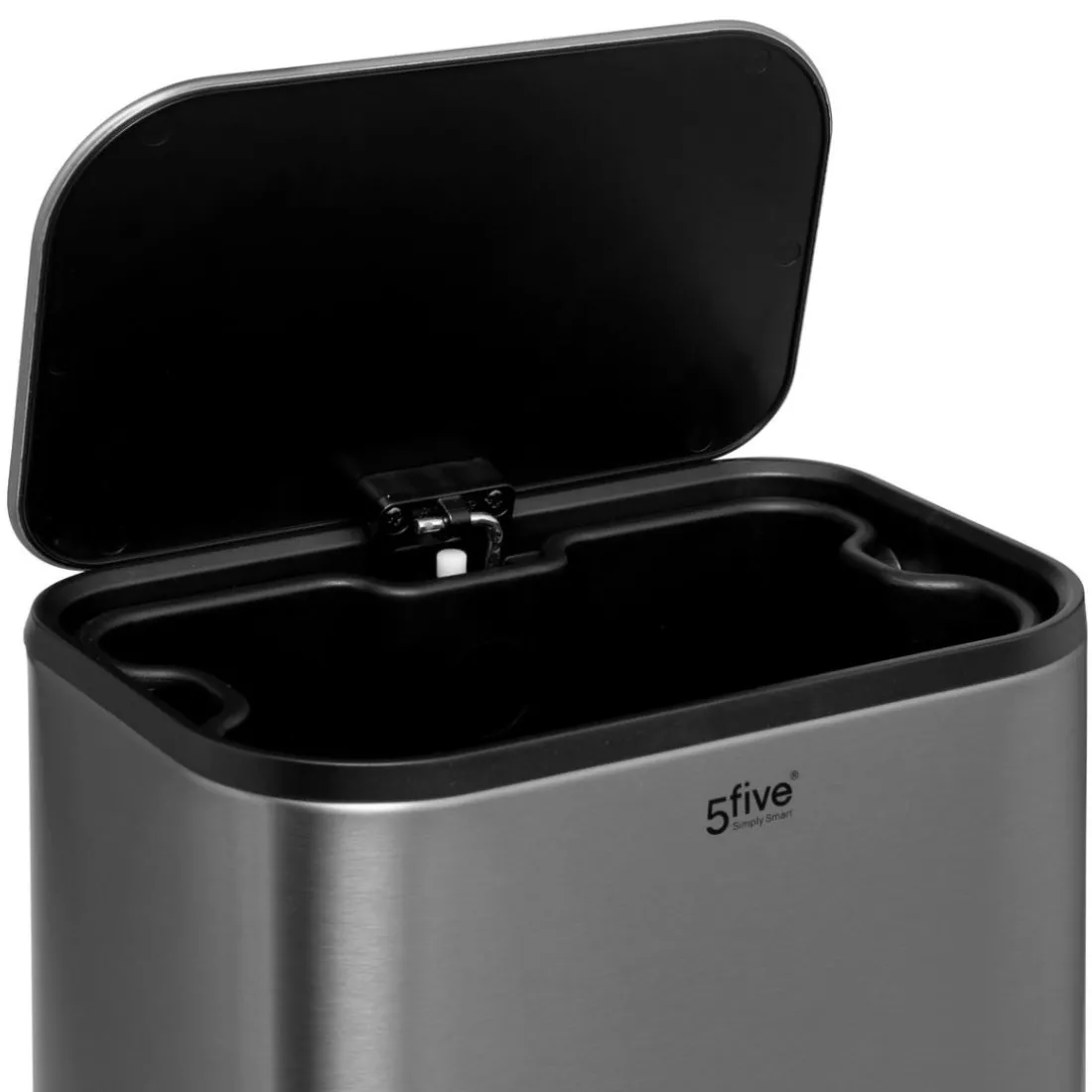Poubelle Soft Close en inox finition mat 5L