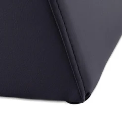 Pouf 'CUBE' de salon en matière synthétique noire