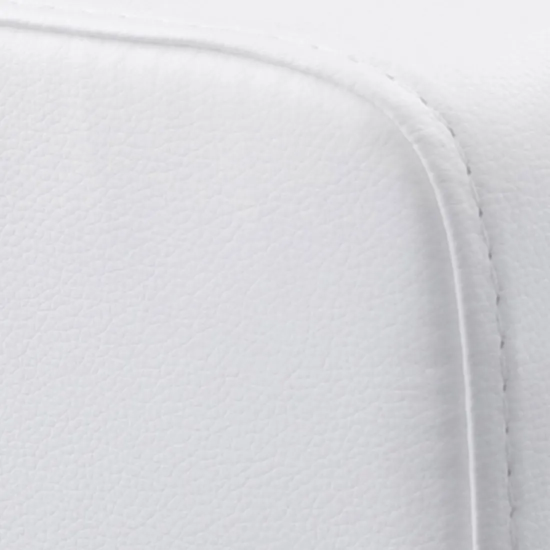 Pouf 'CUBE' de salon en matière synthétique blanche