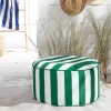 POUF GONFLABLE - SUMMER STRIPES Vert 50xH25