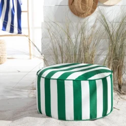 POUF GONFLABLE - SUMMER STRIPES Vert 50xH25