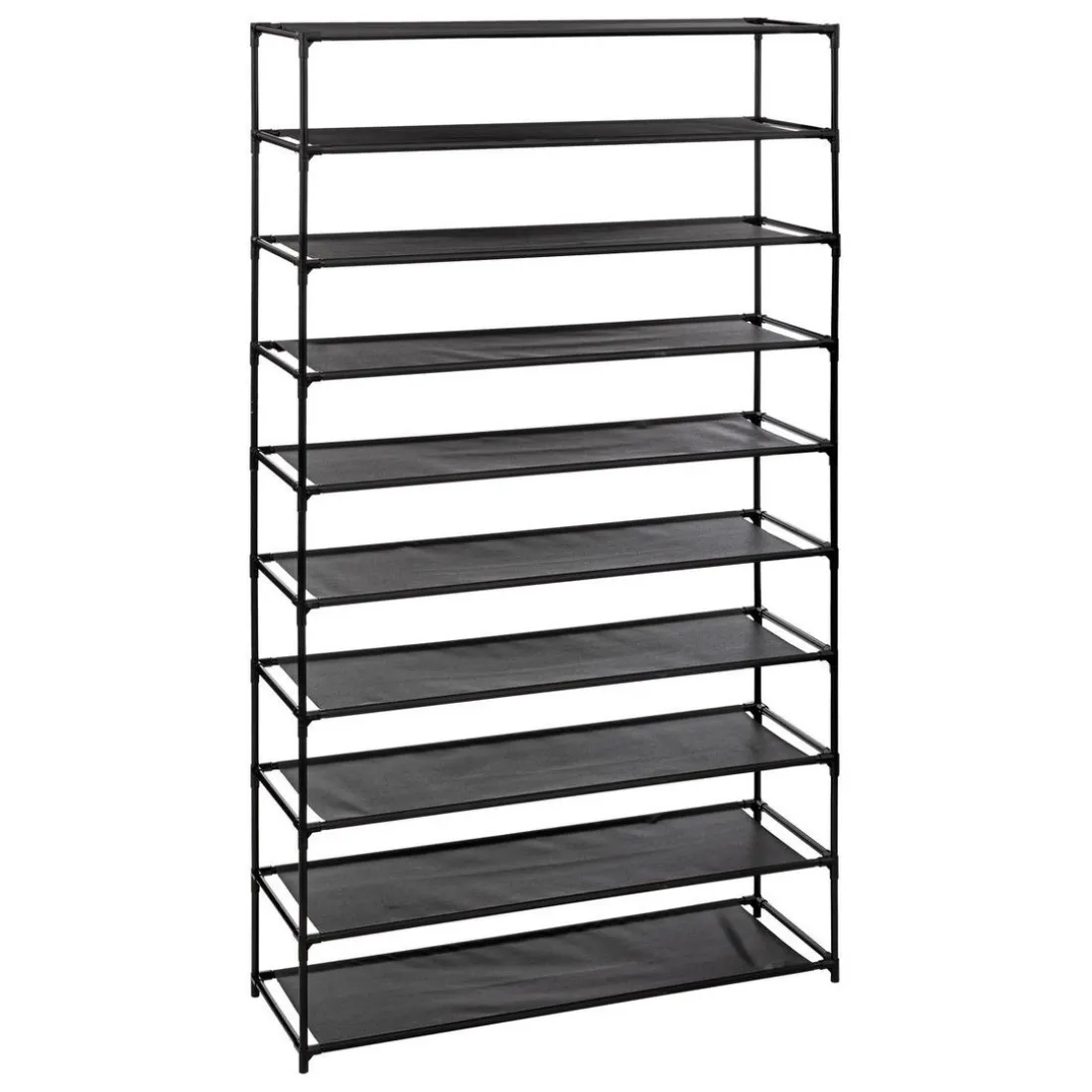 Range Chaussures 10 étagères en Tissu