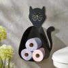 Range papier toilette en métal CHABOL Chat noir
