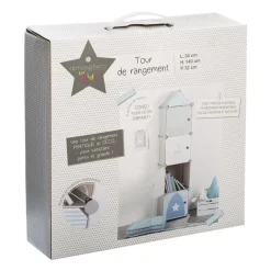 Rangement colonne gris