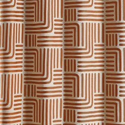 Rideau ameublement jacquard 140x260 HALI - terracotta