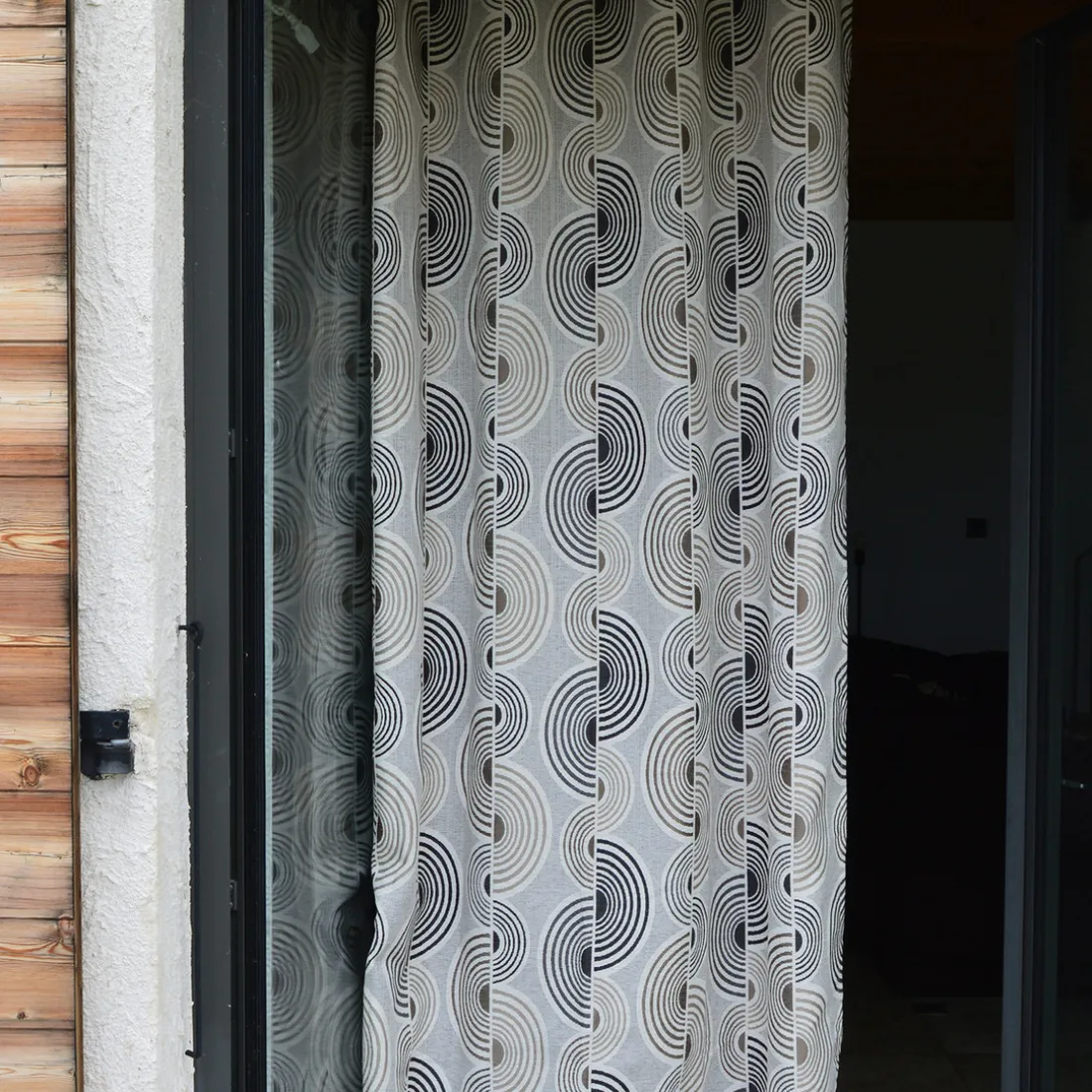 Rideau ameublement jacquard 140x260 OYA - noir