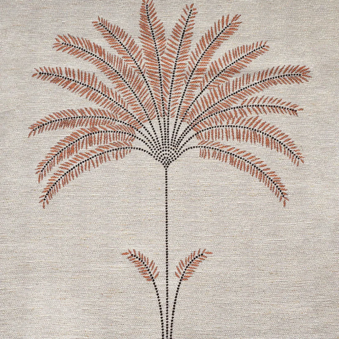 Rideau ameublement jacquard 140x260 ANTA - terracotta