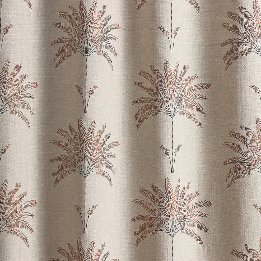 Rideau ameublement jacquard 140x260 ANTA - terracotta