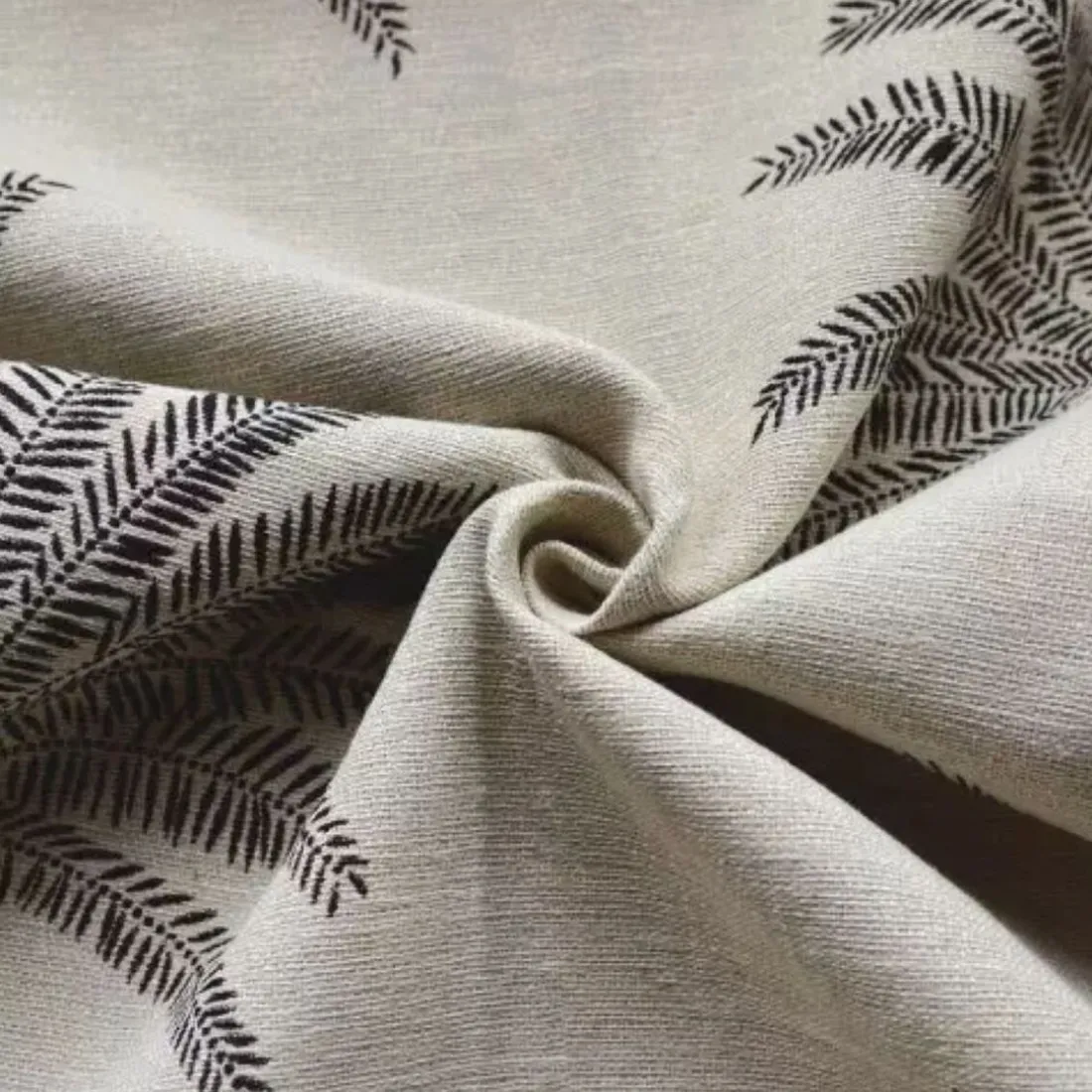 Rideau ameublement jacquard 140x260 ANTA - noir