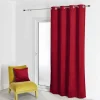 Rideau d'Ameublement Uni Rouge 135X260 cm VELOURS