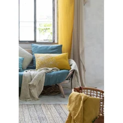 Rideau en lin Stonewashed Zeff Blanc