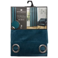 Rideau Occultant Velours 140x260 cm Otto - Canard