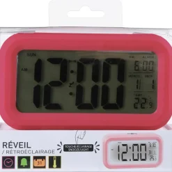 Réveil touch digital gris