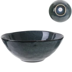 Saladier 3l D28cm H11cm au gres du temps bleu FARRELL