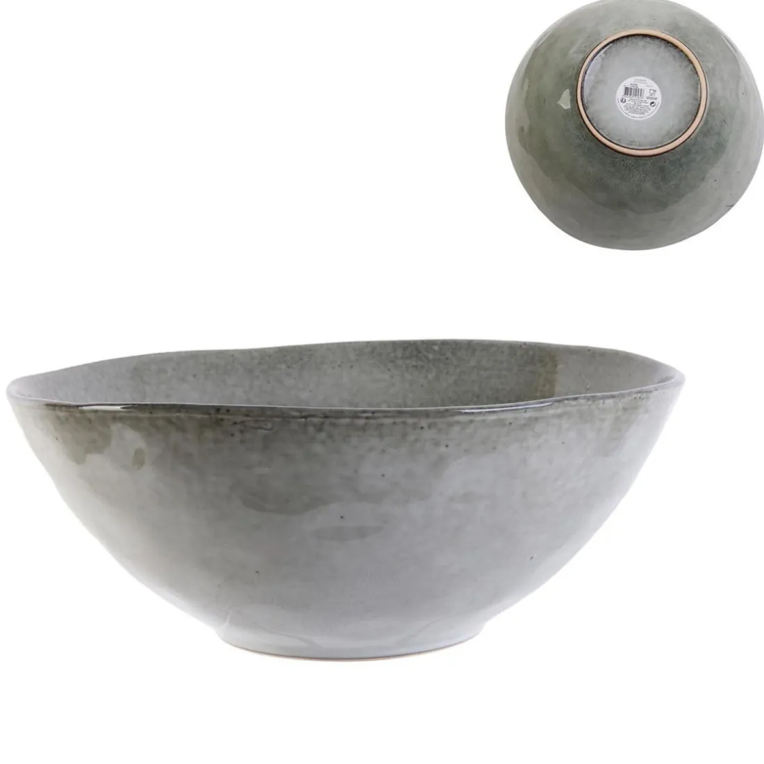 Saladier 3l D28cm H11cm au gres du temps gris FARRELL