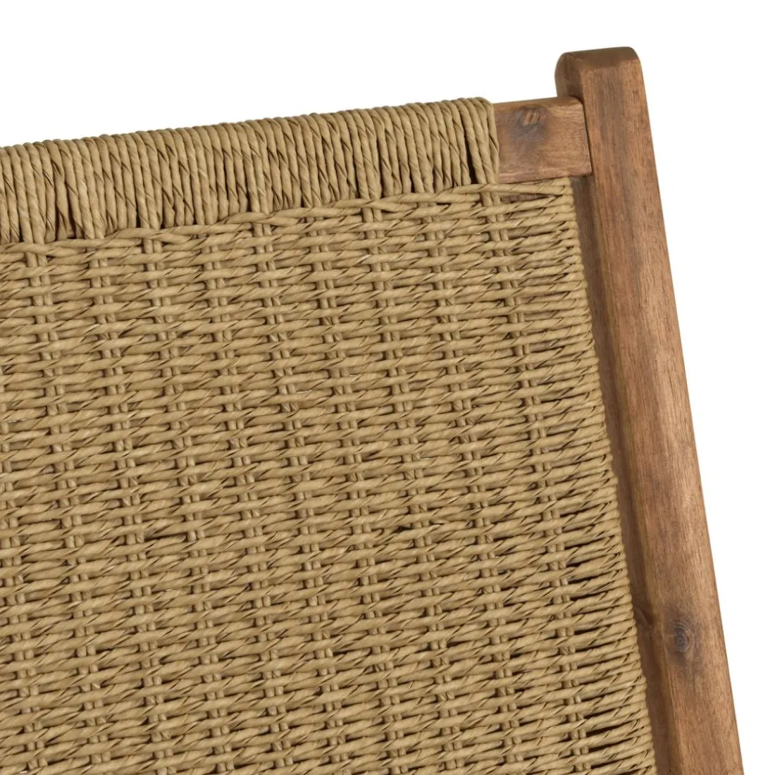 Salon de jardin 4 places acacia huilé et rotin synthétique VICK