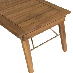 Salon de jardin 4 places acacia huilé et rotin synthétique VICK