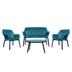 Salon De Jardin 4 Places Bleu Marine Spirit Garden SACHA