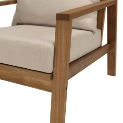 Salon de jardin 5 places BONIFACIO acacia huilé VICK