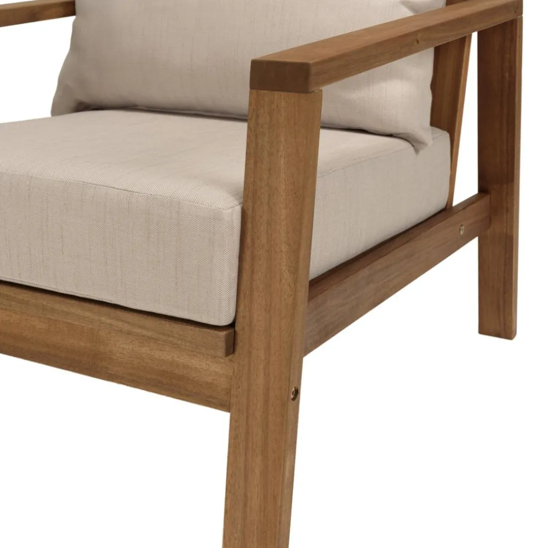 Salon de jardin 5 places BONIFACIO acacia huilé VICK