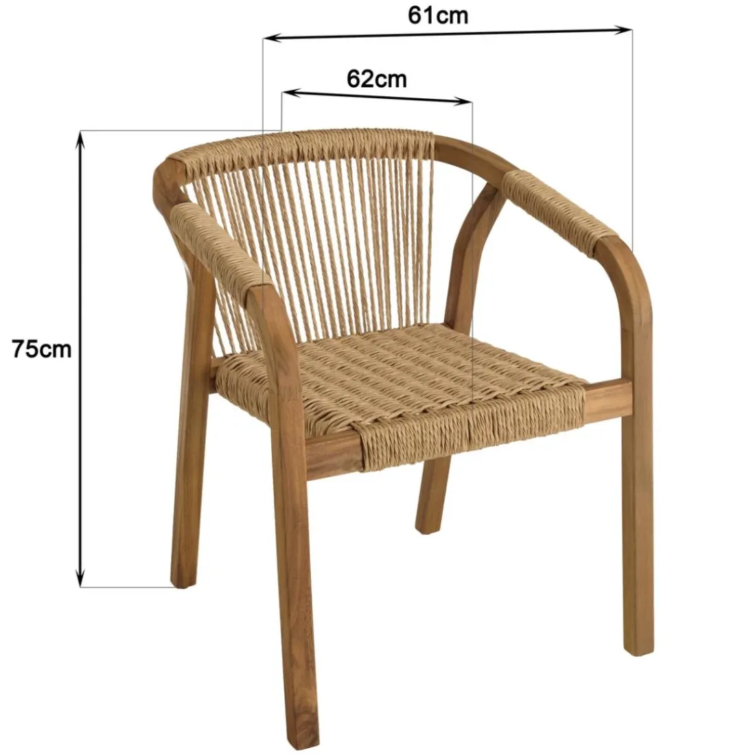 Salon de jardin 6 places Miami