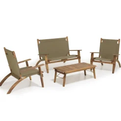 Salon de jardin en bois acacia