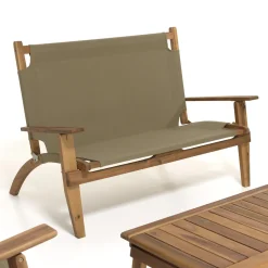 Salon de jardin en bois acacia